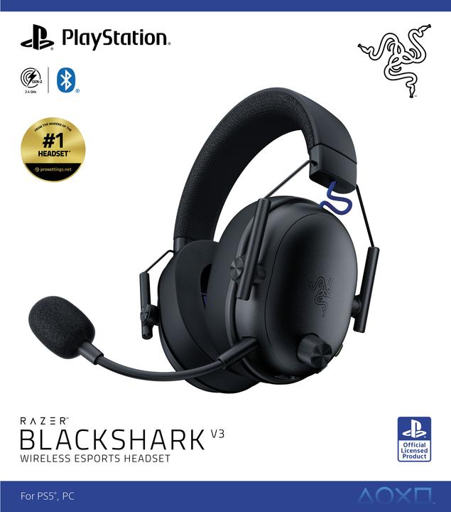 Immagine prodotto Razer BlackShark V3 for PlayStation - Black (Cablato, Senza fili)