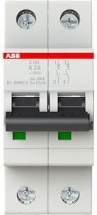 Produktbild ABB Stotz & Kontakt S202-K2 Sicherungsautomat K-Char., 6 kA, 2 A, 2P S202-K2