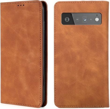 Cover-Discount Google Pixel 6 Pro - Vintage Flip Case Hülle beige (Google Pixel 6 Pro)