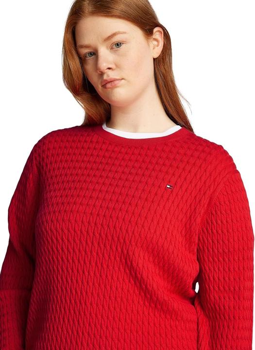 Image du produit Tommy Hilfiger Pull col roulé à manches longues en maille câblée (48)