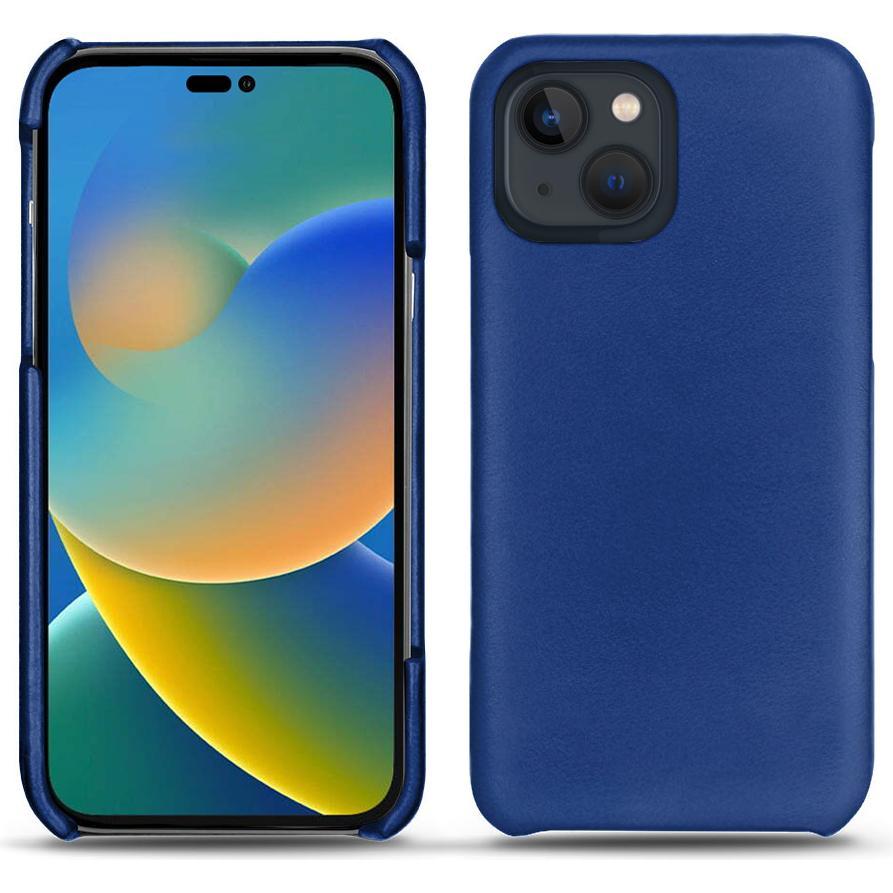 Noreve Lederschutzhülle (Apple iPhone 14), Smartphone Hülle, Blau