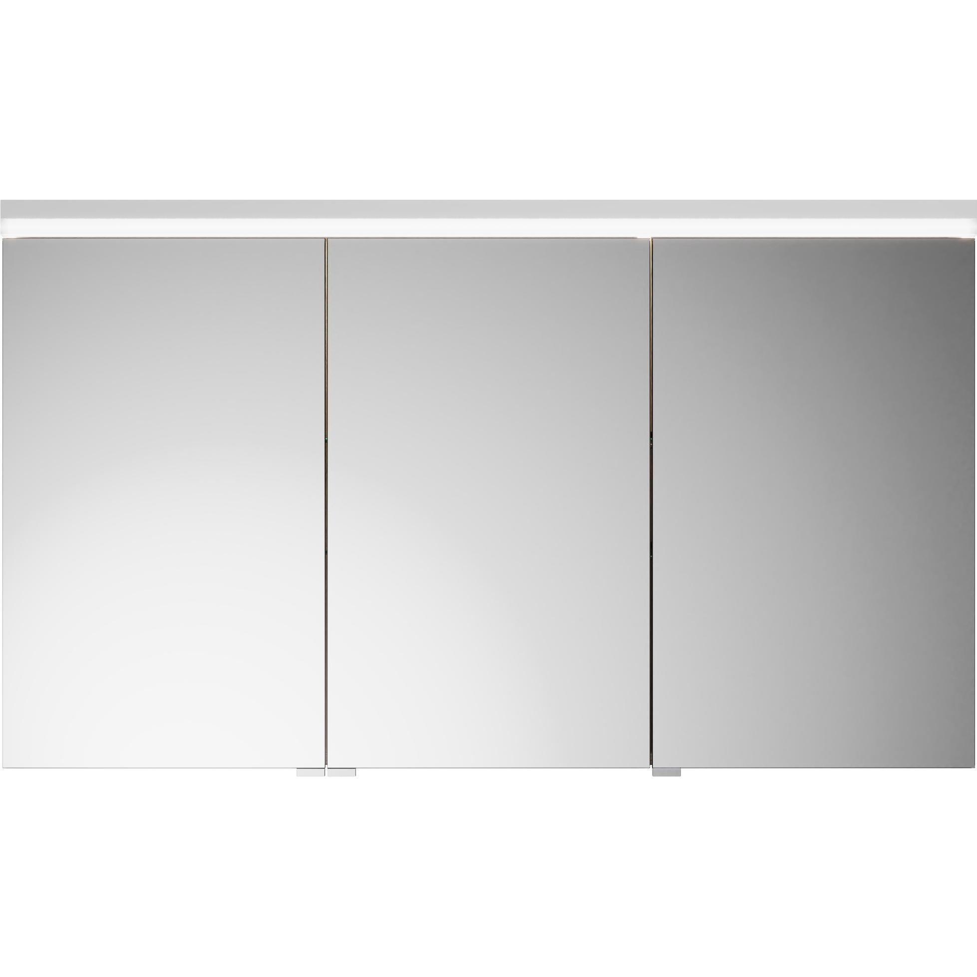 burgbad, Spiegelschrank, Lin20 Spiegelschrank LED-Beleuchtung,3 Türen, 1200x700x170mm