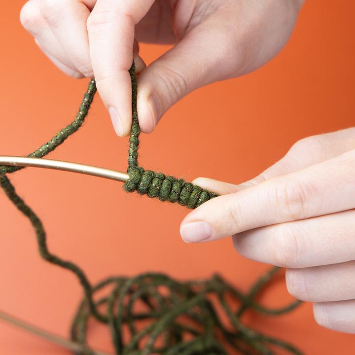 Produktbild Viana Wollkordel Grün Draht