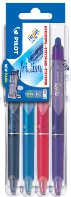Produktbild Pilot Tintenroller FRIXION BALL CLICKER 07 Set2Go, 4er Etui (Mehrfarbig assortiert, 4x)