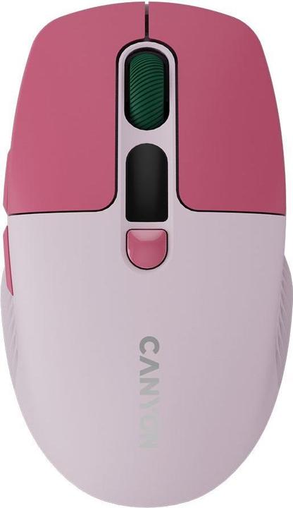 Canyon Computer mouse mouse MW-26 LCD Silent Dual Mode Wireless Pink (Kabellos)