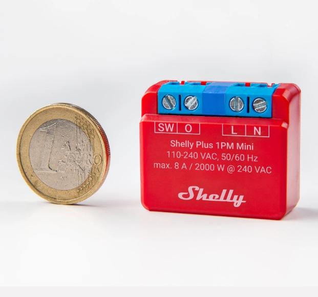 Image du produit Shelly Plus 1PM Mini (Actionneur de commutation)