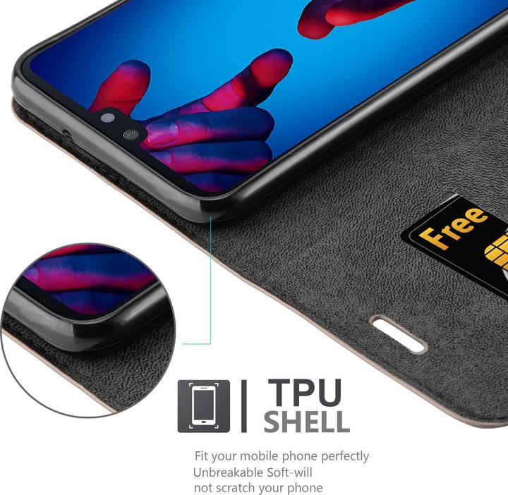 Produktbild Cadorabo Book Invisible Magnet Cover (Huawei P20)