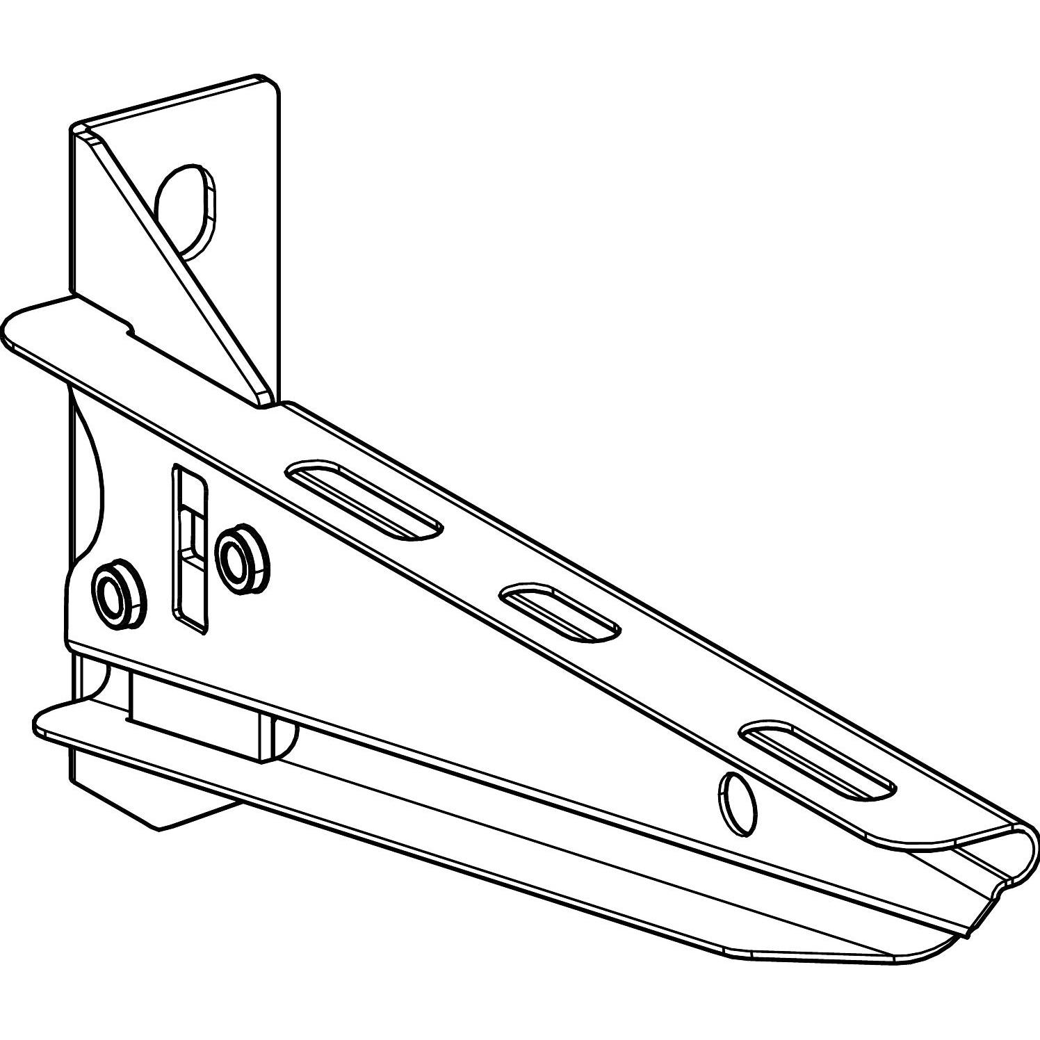 4x Schneider Electric, Verteilerschrank Zubehör, Auslegerarm 200mm für KFBCA81200