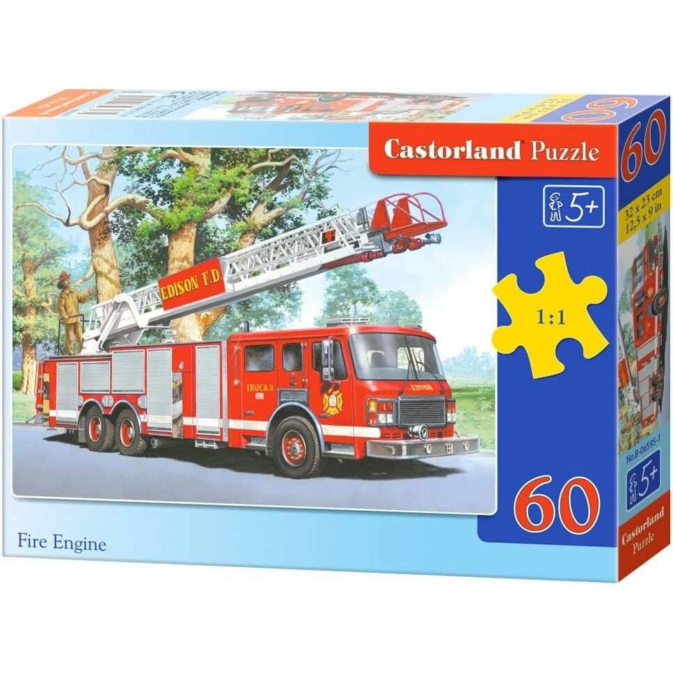 Castorland Fire Engine, Puzzle 60 Teile (60 Teile)