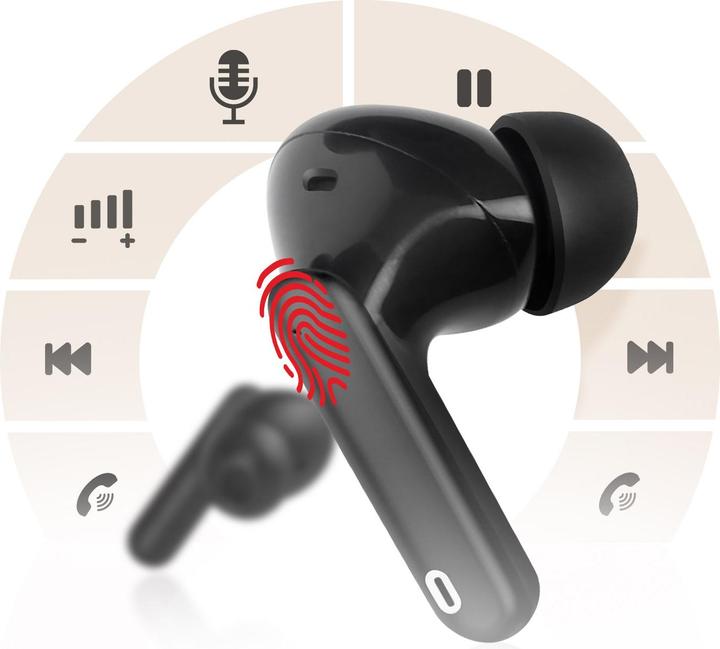 Actual product image Forcell TWS-FCL-BK, 8 hours duration (ANC, 8 h, Wireless)