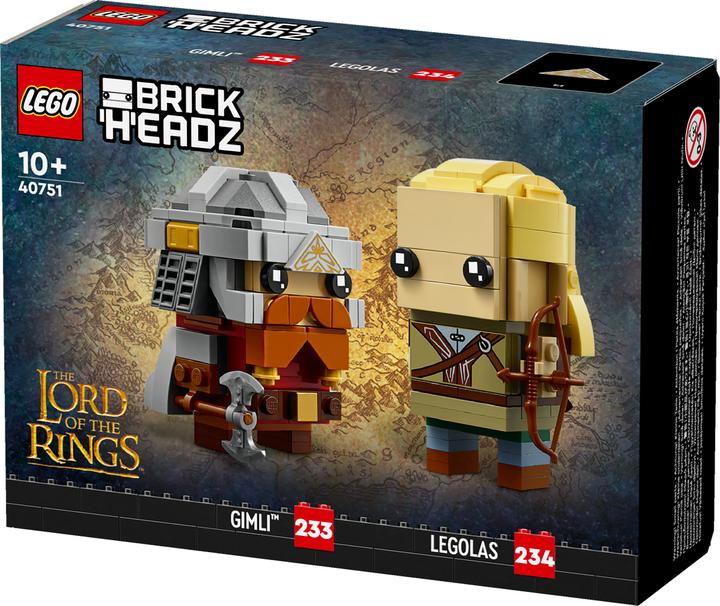 Immagine prodotto LEGO Il Signore degli Anelli Legolas e Gimli (40751, LEGO Brickheadz)