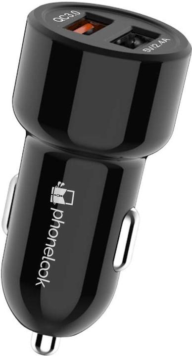 PhoneLook 30W Universal Double USB Car Cigarette Lighter Charger Quick Charge 3.0