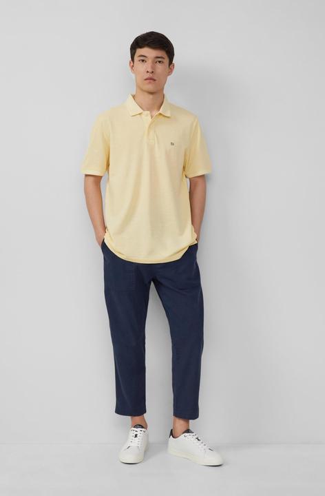 Actual product image S.Oliver Polo-Shirt Poloshirt mit kleinem Labelpatch und Flammgarnstruktur (XXL)