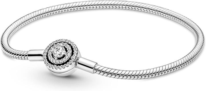 Produktbild Pandora Moments Halo Snake Chain Armband (Sterling-Silber)