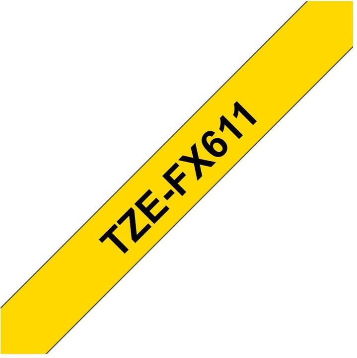 Produktbild Brother Tze-Fx611 (0.60 cm, Gelb, Schwarz)