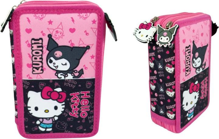 Produktbild Manenti Hello Kitty & Kuromi triple pencil case