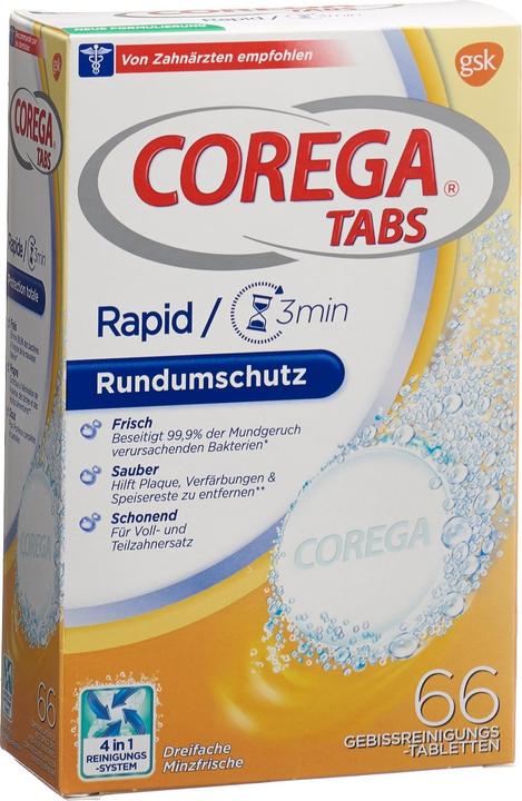 Produktbild Corega Rapid Reiniuns Tabletten