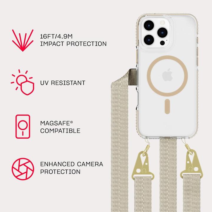 Produktbild tech21 EvoCrystal con Laccio a Traversa (Apple iPhone 16 Pro Max)