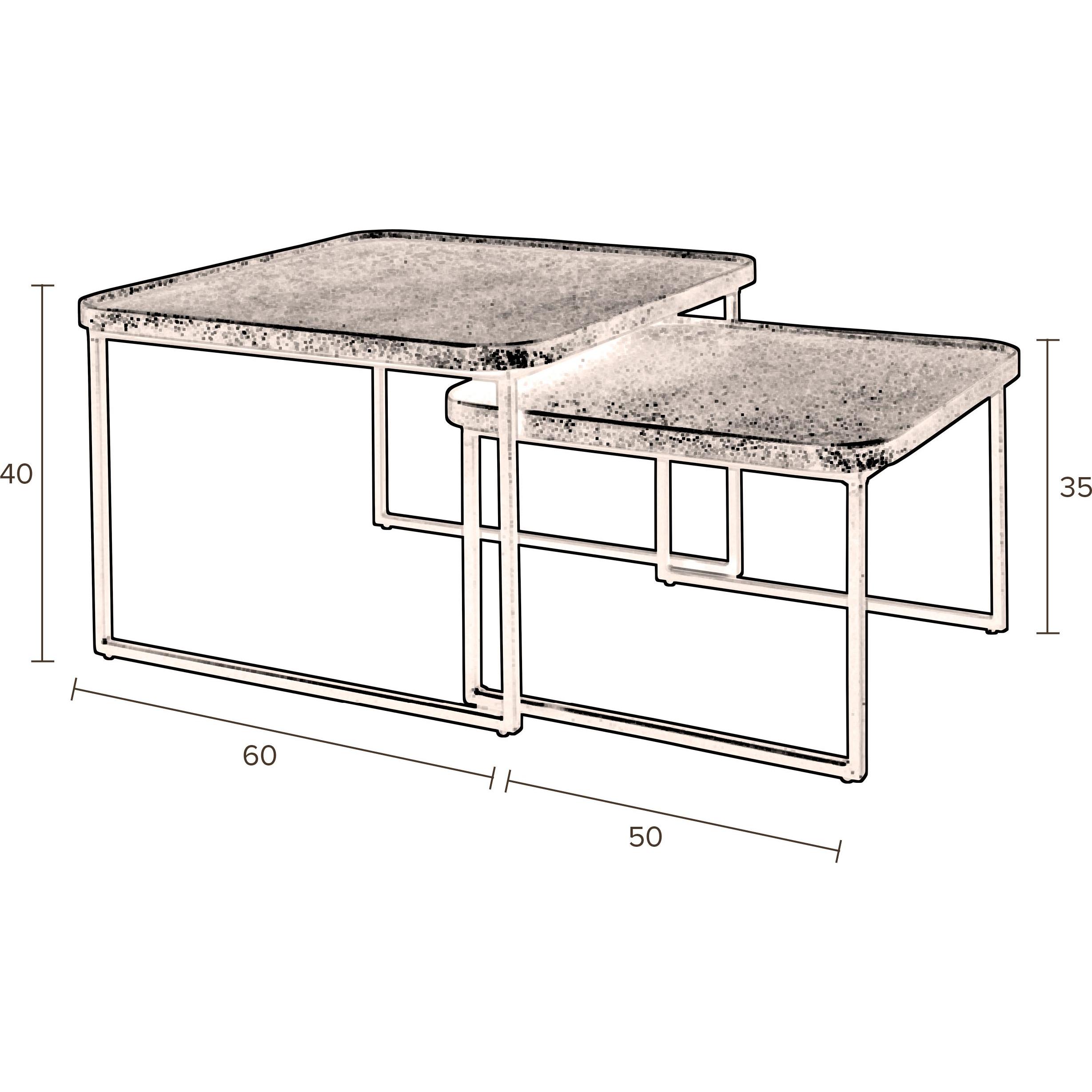 Thumbnail - Dutchbone, Couchtisch + Beistelltisch, Table (60 x 40 x 60 cm)