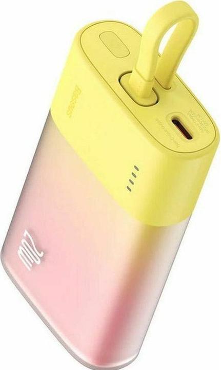 Immagine prodotto Baseus Popsicle 5200mAh 20W Powerbank with Built-in Lightning Cable (+ White Simple USB-C - U (5200 mAh, 20 W)