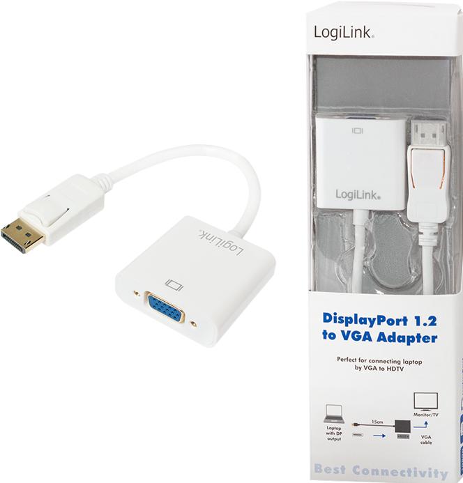 Image du produit LogiLink DisplayPort 1.2 vers VGA (VGA, 15 cm)
