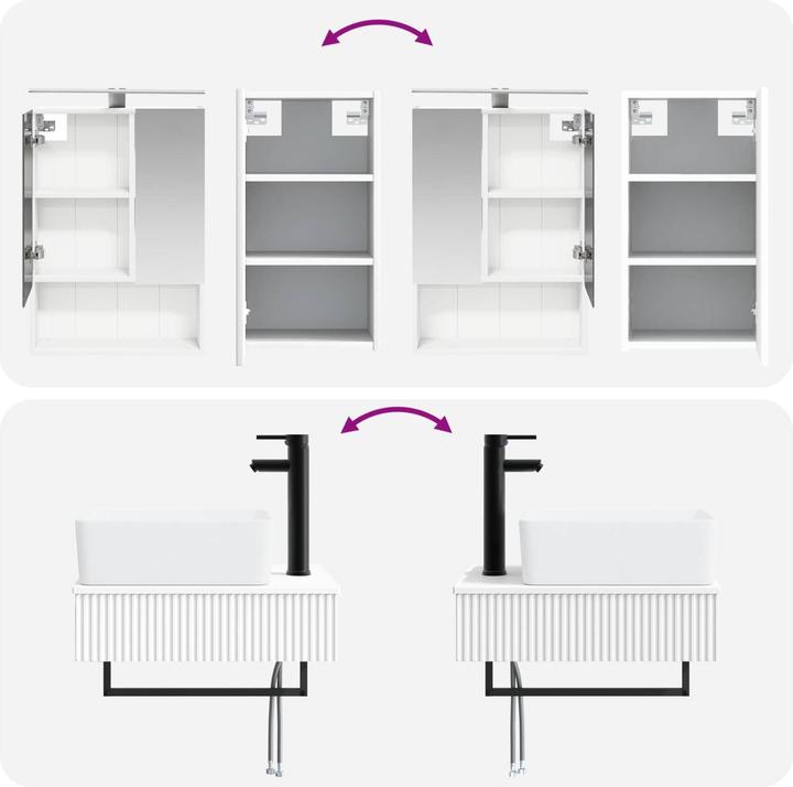 Produktbild vidaXL Badezimmermöbel-Set