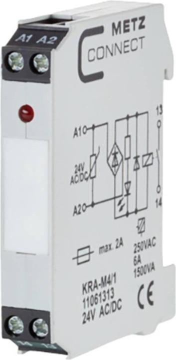 Actual product image Metz Connect KRA-M4/1. product color: white, operating temperature range: -20