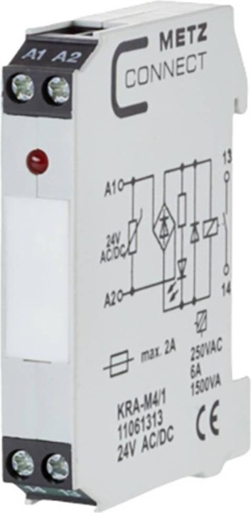 Actual product image Metz Connect KRA-M4/1. product color: white, operating temperature range: -20
