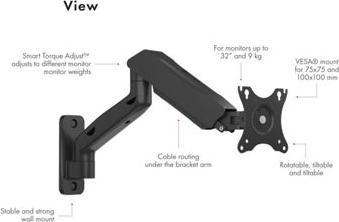 Immagine prodotto Icy Box IB-MS103-W (Muro, 31.89", 9 kg)