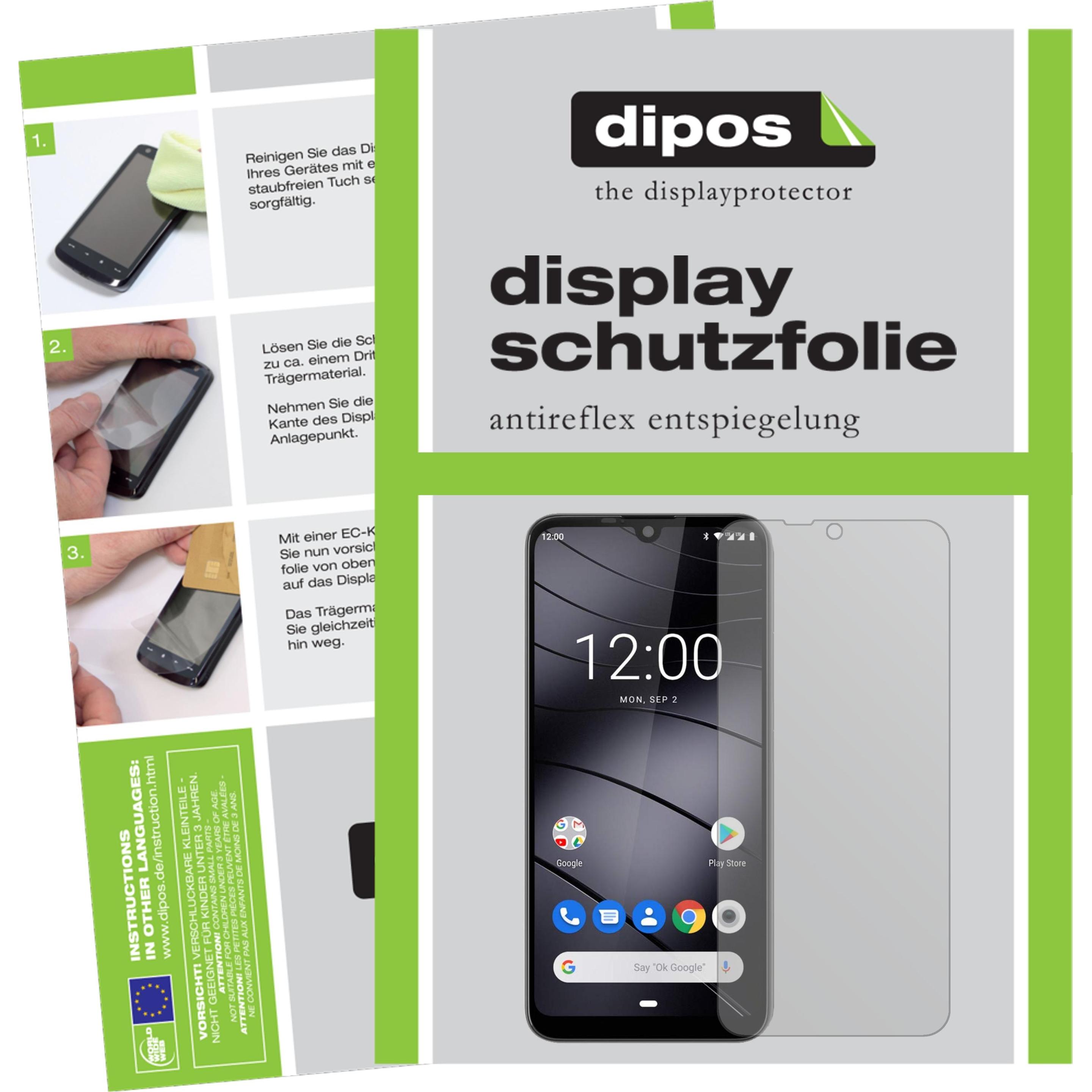 Dipos Displayschutzfolie Antireflex (1 Stück, Gigaset GS190), Smartphone Schutzfolie, Transparent