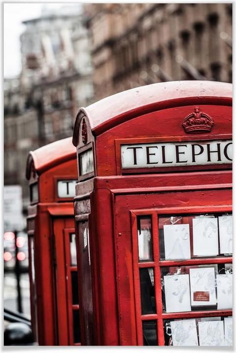 Image du produit Trenddeko Cabine téléphonique britannique (70 x 100 cm)