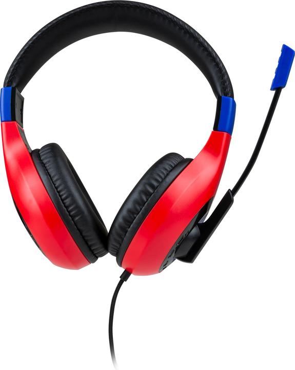 Produktbild Bigben Cuffie Stereo Gaming V1 Bicolor Mario Blu/Rosso Switch (Kabelgebunden)