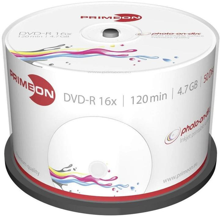 Actual product image Primeon DVD-R 50 spindle (50x)