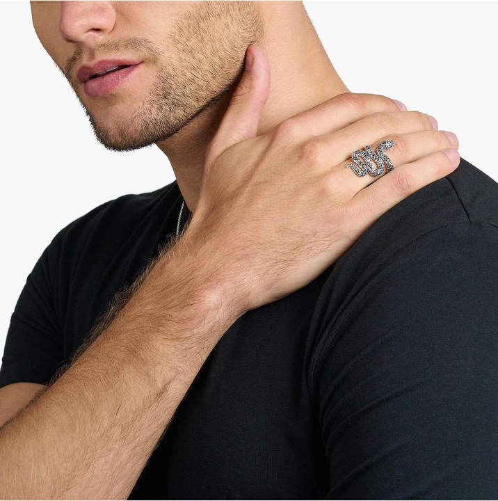 Actual product image Thomas Sabo Ring blackened snake (56, 925 Silver)