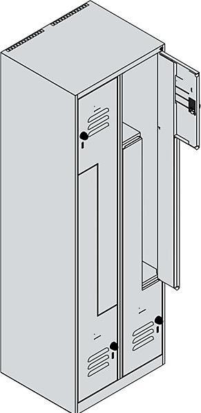 Actual product image C+P Z-locker Classic PLUS (60 cm, 185 cm)