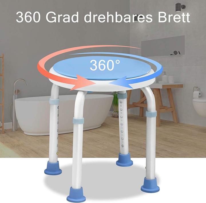 Produktbild Aufun Duschhocker Type B mit Griffstangen (136 kg)