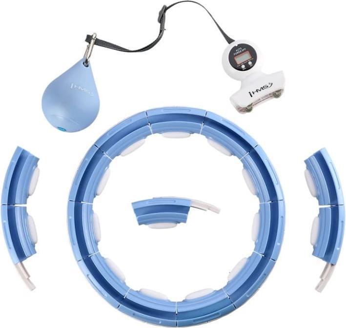 Image du produit HMS Hula Hop HHM15 avec aimant et poids bleu + compteur (44 cm)