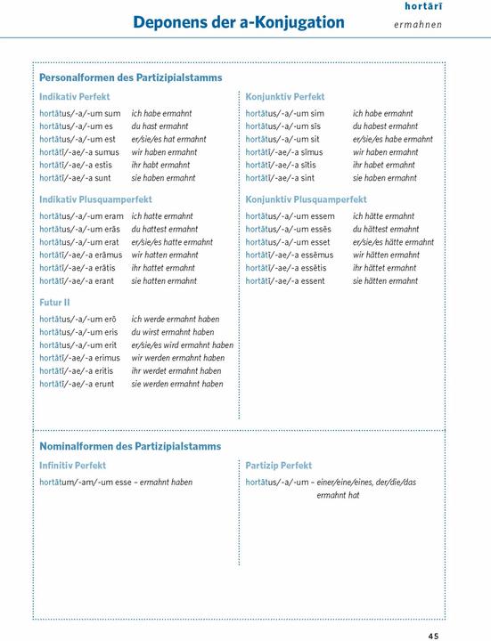 Produktbild Verbtabellen Plus Latein (Deutsch, Latein, 2024)