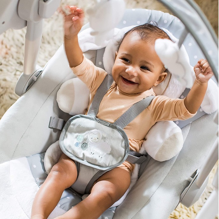 Actual product image Ingenuity Portable Baby Swing, Cuddle Lamb
