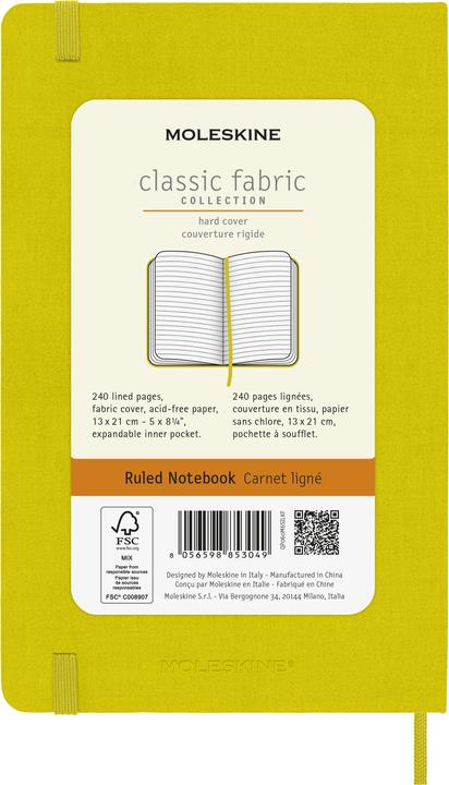 Image du produit Moleskine COLOR - Carnets de notes (13 x 21 cm, À rayures)