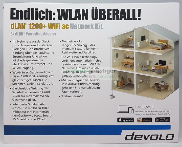 Productafbeelding Devolo DLAN 1200+ Wifi Netwerk Kit