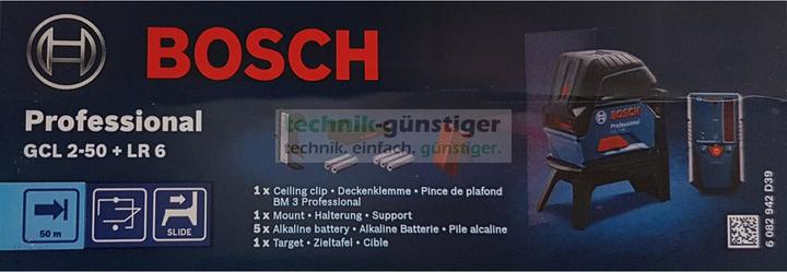 Actual product image Bosch Professional Professional GCL2-50 + LR6 + Brkt + RM1 + Case+TP