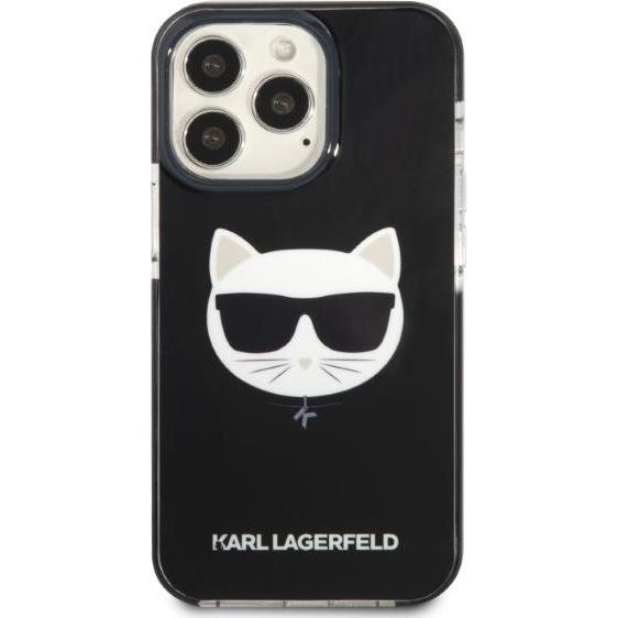 Thumbnail - Karl Lagerfeld KLHCP13LTPECK iPhone 13 Pro / 13 6.1" hardcase black/black Choupette Head (Apple iPhone 13 Pro), Smartpho...