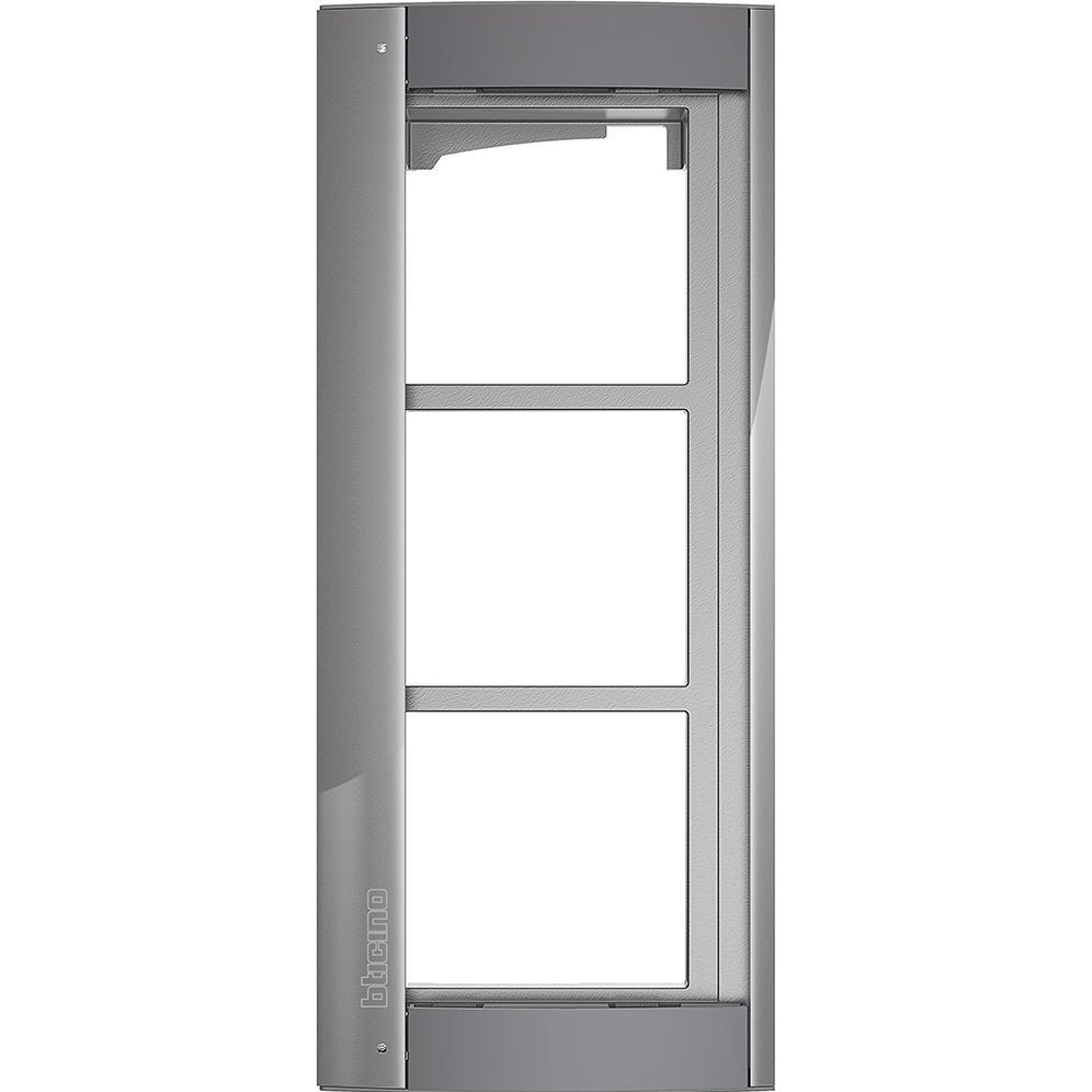 Thumbnail - Legrand, Zubehör Gebäudesicherheit, Abdeckrahmen + Modulträger 3 Module, Türstation SFERA Aluminium