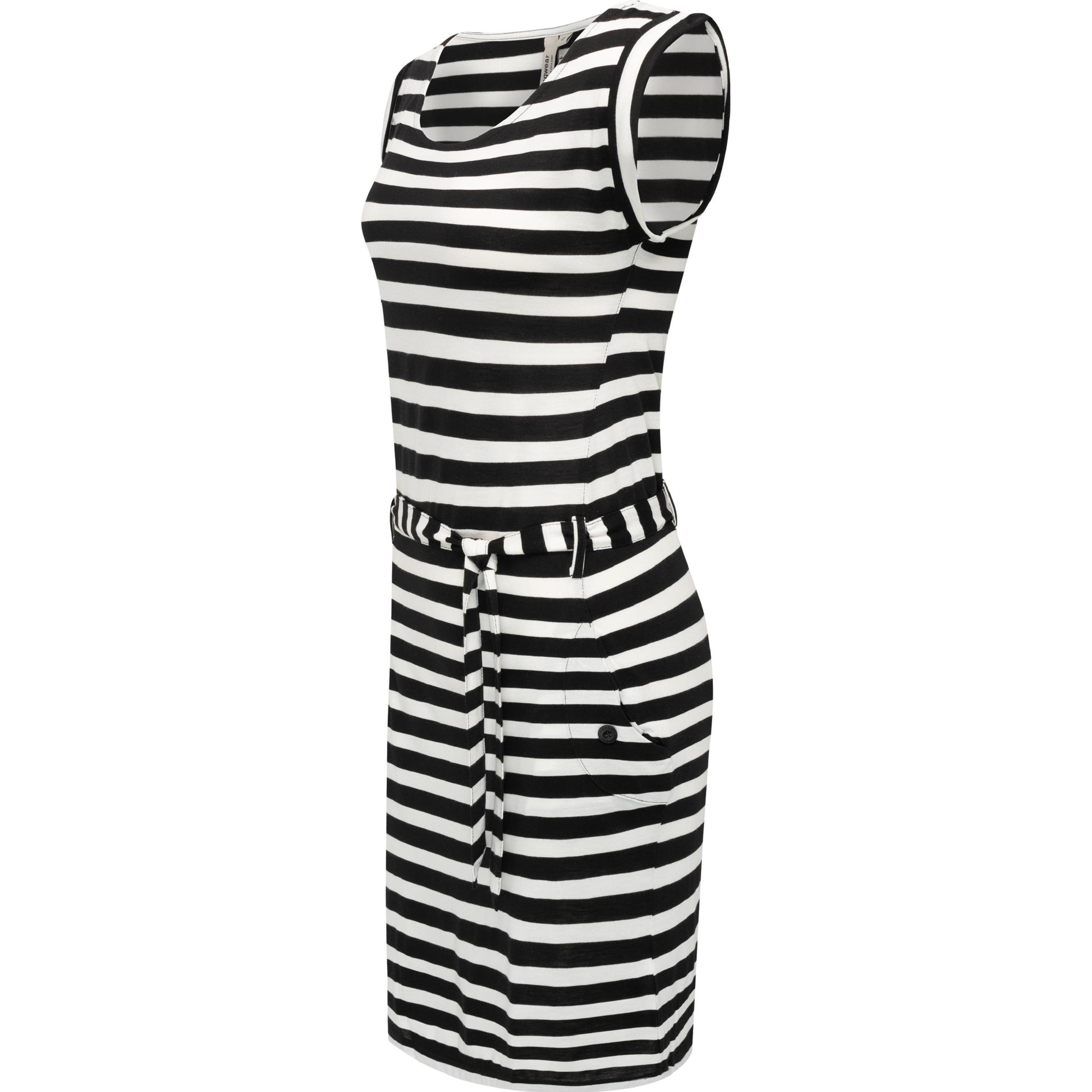 Thumbnail - Ragwear, Damen, Kleider, Tagg Stripes, Schwarz, (L)