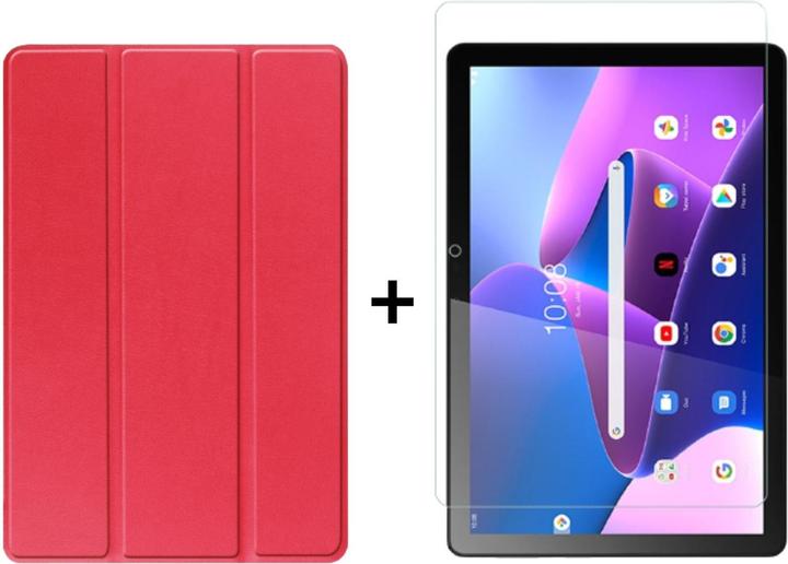 Actual product image Lobwerk 2in1 set for Lenovo Tab M10 3rd generation 2022 TB-328F 10.1 inch tablet with protective cover + (Lenovo Tab M10)