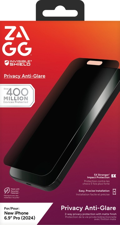 Produktbild Zagg Glass Elite Privacy Anti-Glare (1 Stück, Apple iPhone 16 Pro Max)