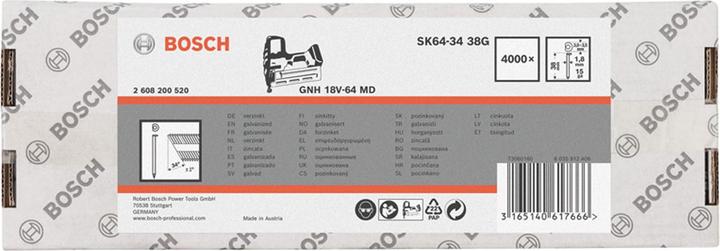 Produktbild Bosch Professional Zubehör Senkkopf-Stift 64-34 38 G, 38