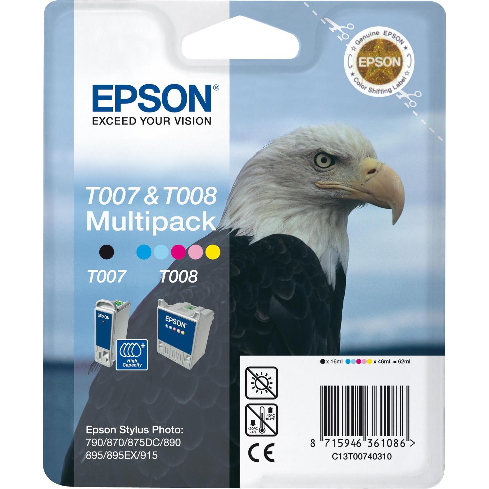 Epson, Druckerpatrone, T00740310 (Color, BK)