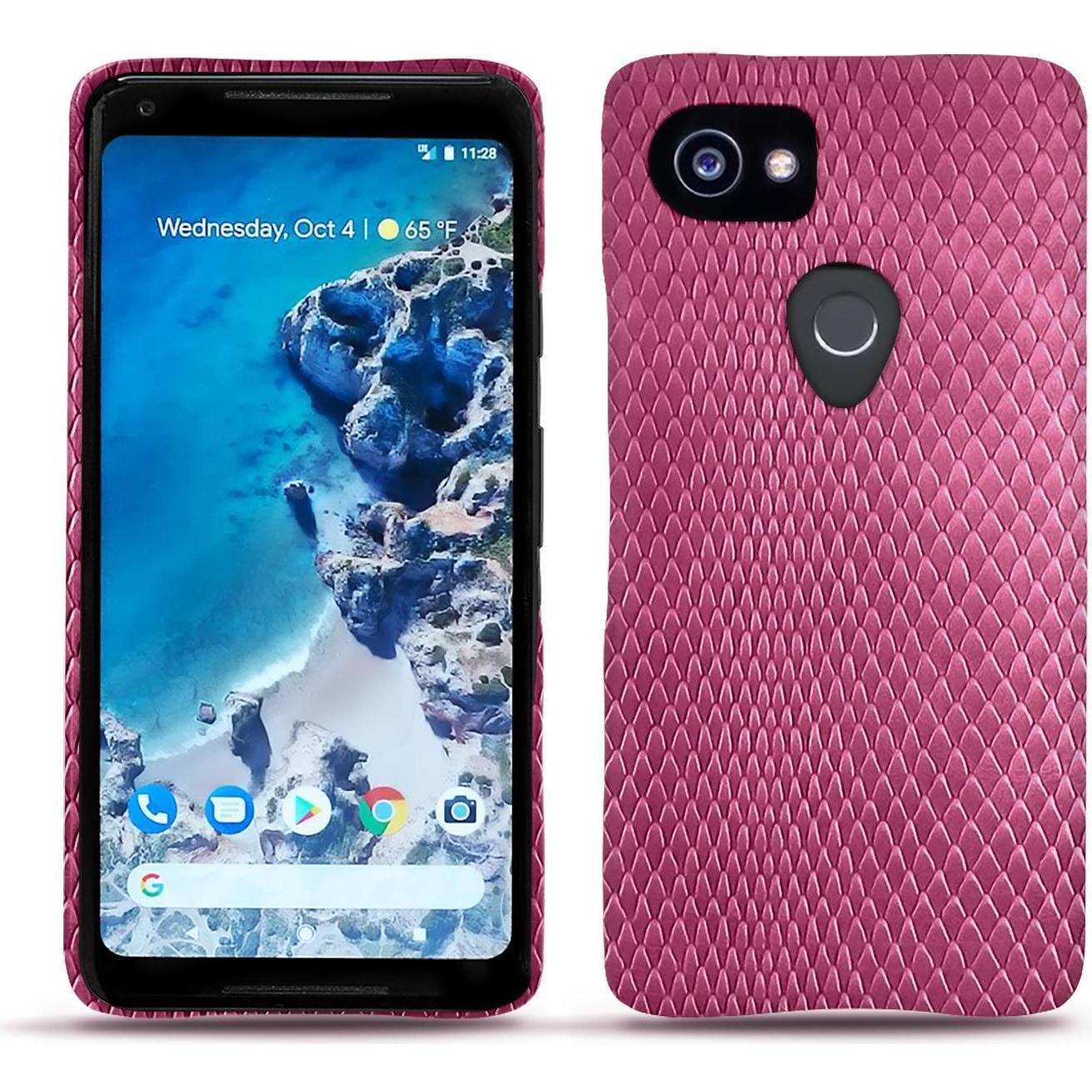 Noreve Lederschutzhülle (Google Pixel 2 XL), Smartphone Hülle, Rosa